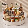 Plastic Spice Organizer 360 Degree Rotating Rack Lazy Susan Turntable Countertop for Cabinet Pantry Seasoning Bottle Holder Kitchen Storage Rack