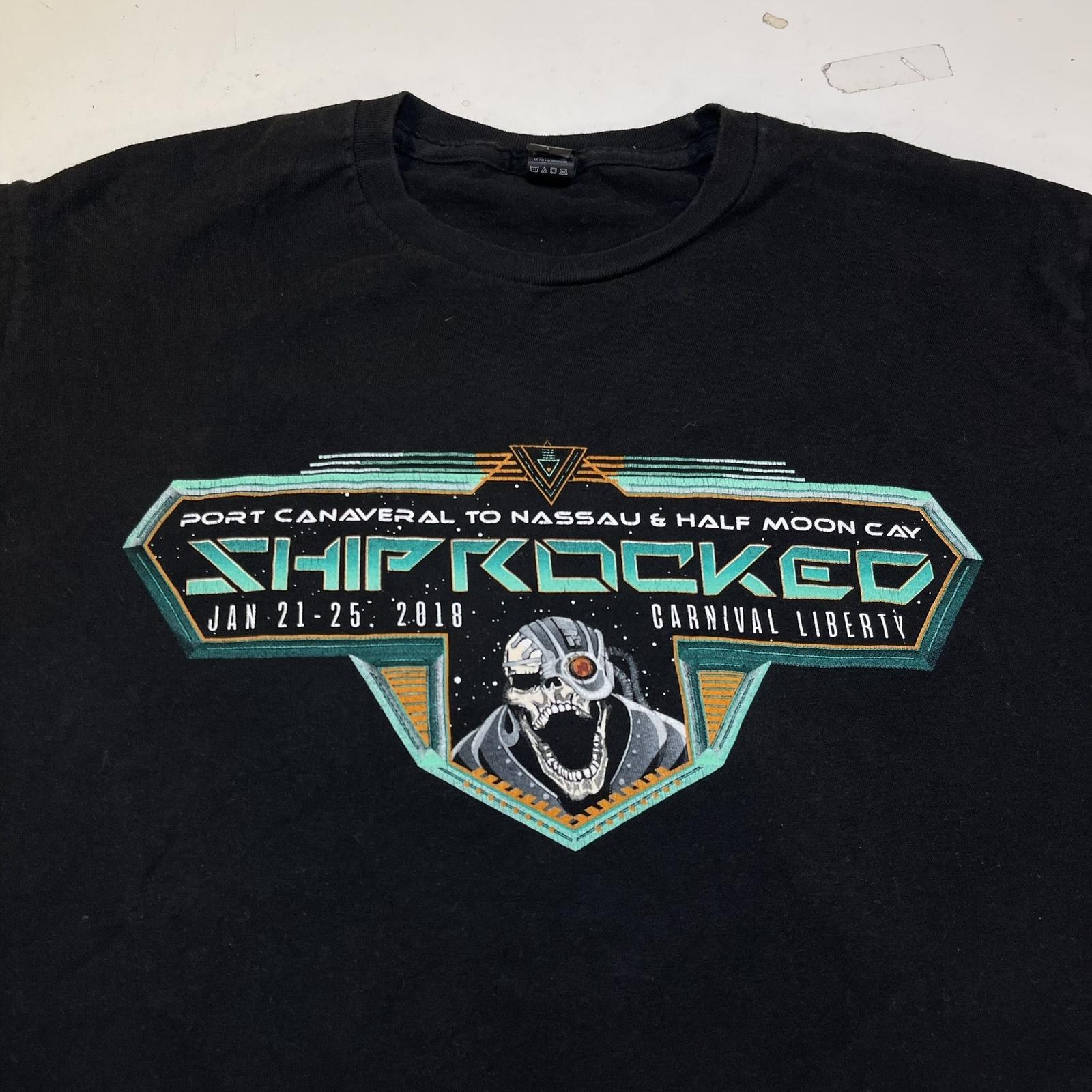 SHIP ROCKED 2018 STONE SOUR SEETHER BLACK LABEL SOCIETY ROCK CONCERT T-shirt L M