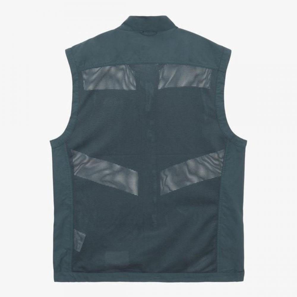 The North Face Men S meSh Fly veSt Smoke Blue nv5vS00b