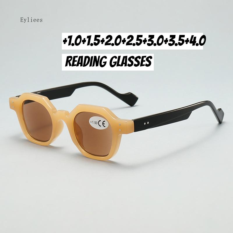 Unisex PC Lens Reading Glasses Men Women Fashion New Sunglasses with Plus Diopters Vintage Classic Presbyopia +1.0+1.5+4.0