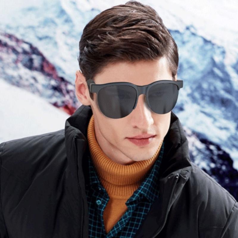 Multifunktionale Auditive Sonnenbrille mit Kabelloser Sound-Navigationssteuerung Blaulichtschutz Leichter Rahmen