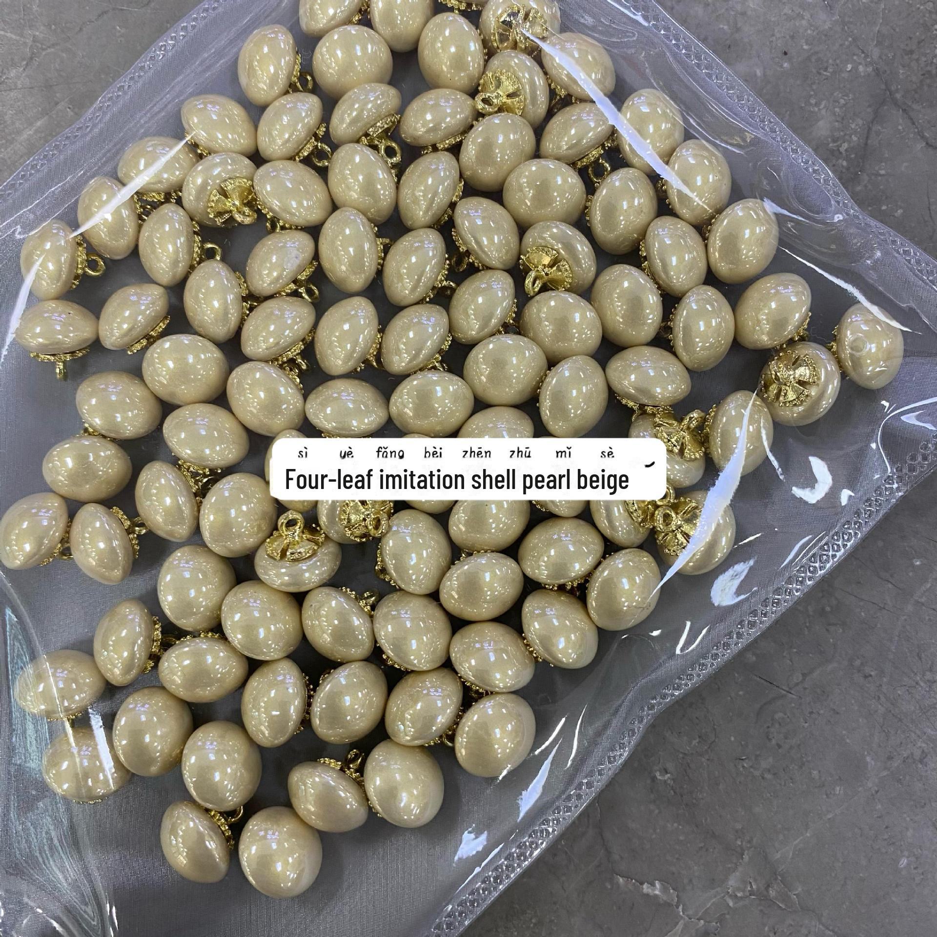 

Четырехлистный клевер с жемчужно-серебристым металлом, пуговицы для свитера-чеонгсама и кардигана