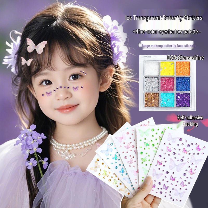 Colorful Nine-Color Sequin Glitter Gel for Stage & Performance Makeup