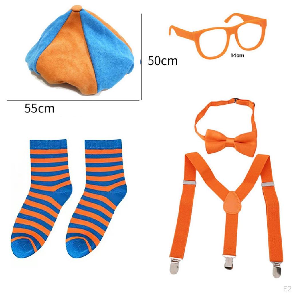 Set di 4 Accessori Costume da Ingegnere Bretelle per