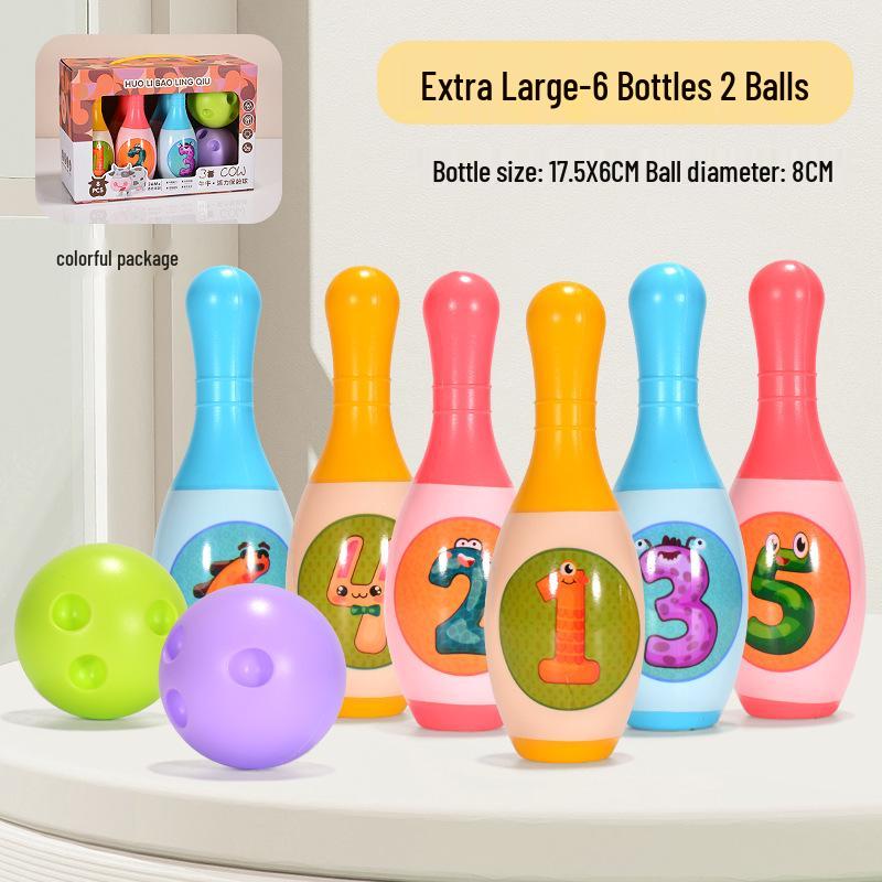 Children's Large Indoor Bowling Set - Interactive Parent-Child Game for Toddlers and Kindergarteners