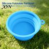 Lightweight Pet Feeder Foldable Dog Bowl, Collapsible Cat Bowl with Carabiner, Portable Silicone for Dogs Cats Travel Camping