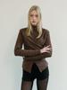 Moi Fair Layered Wrap T-Shirt/Brown