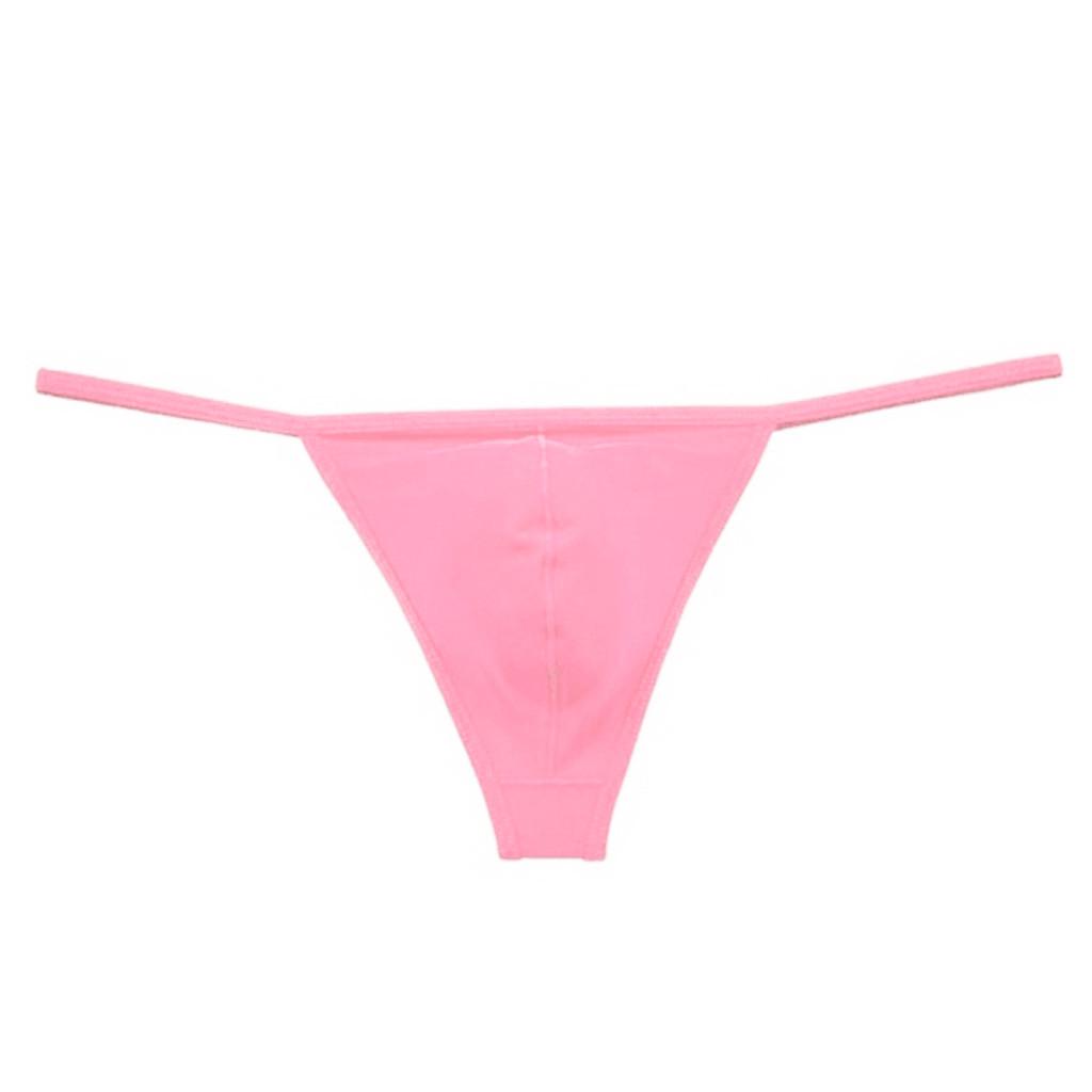 Open Back Mens Underpants Low Waist Briefs G-string Thong Underwear