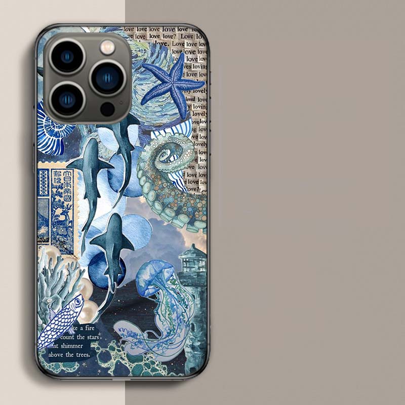 

Sea Blue Beach Ocean Phone Case For Iphone 17 Air 15 Pro 14 Plus 16 Pro Max 17E 16E 12 13 Mini 11 Cover Cute Fundas iPhone 16E
