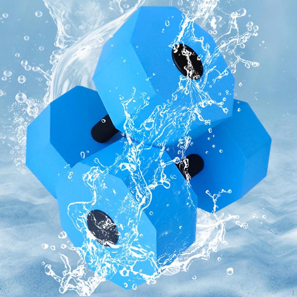 2 Pieces Aquatic Dumbbells EVA Accessories Pool Weights for Fitness Workout Water Sports