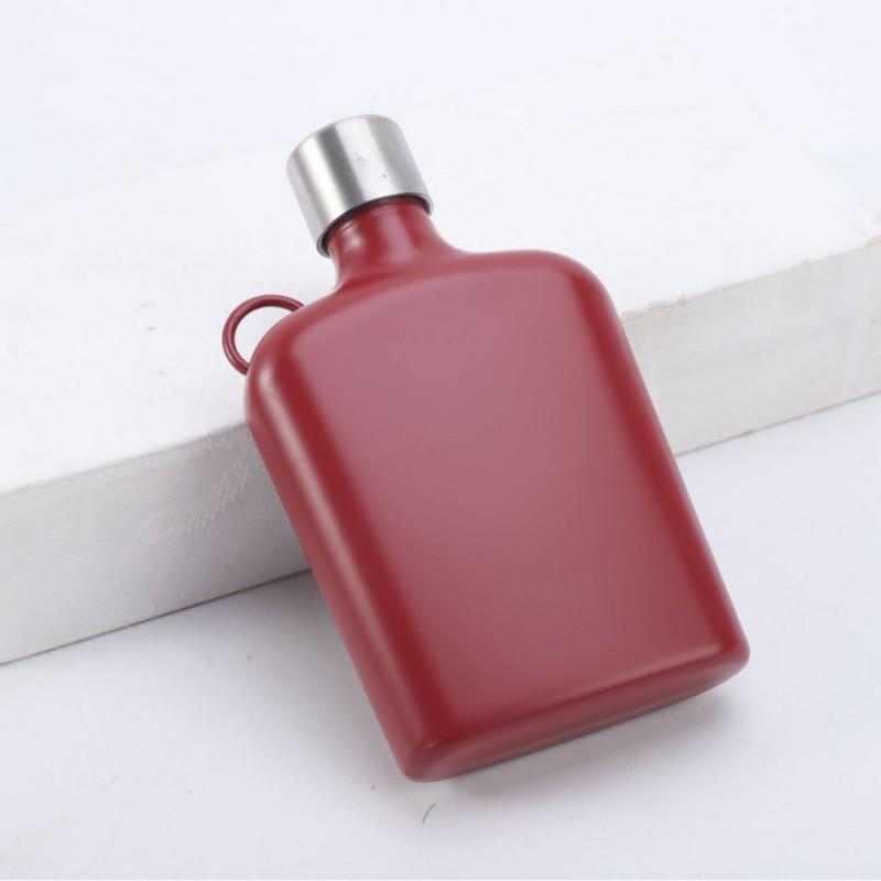 304 Stainless Steel Flask Portable Outdoor Pocket With Ear Camping Hiking