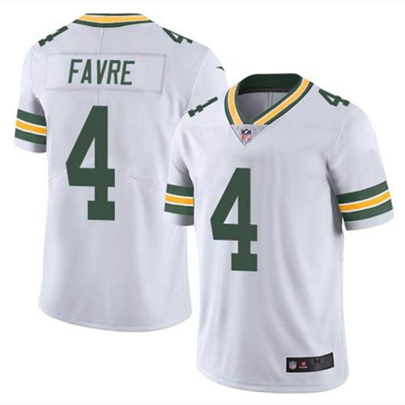 Green Bay Packers 4 Favre Pánský fotbalový dres 2. generace Bílý S-XXXL