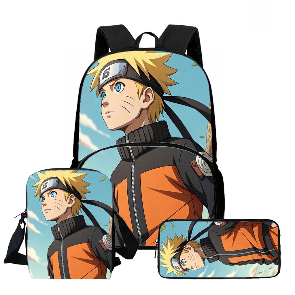 Animated NARUTO Thermal Cooler Lunch Box Adorable Lightweight Picnic Carrier for Boys & Girls Age 5-10 Children Daily Food Bag