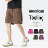 Herren Trendy Sommer Locker Gerade Cargo-Shorts - Nylon Eis Seide, Mittellang, Lässige Passform