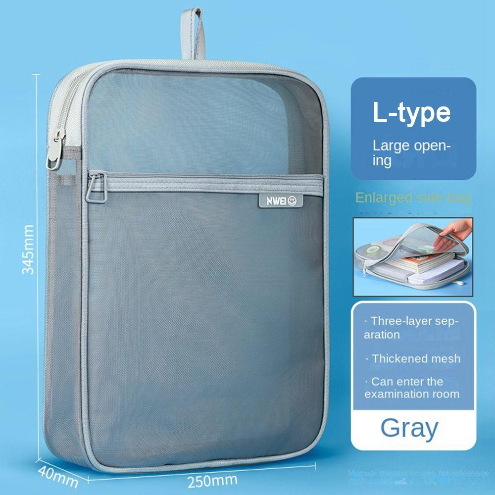 

Прозрачная сетчатая сумка на молнии, нейлоновая сетчатая многофункциональная сумка для документов, портативная утолщенная прозрачная сумка для файлов