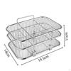 3 Layer Air Fryer Rack Sturdy Multipurpose Stackable Accessories