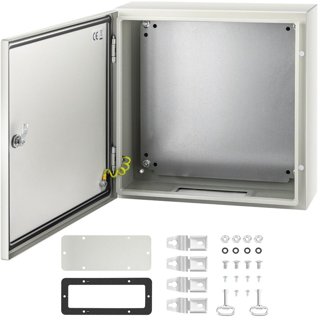 NEMA Steel Enclosure, 20 X 20 X 6\'\' NEMA 4X Steel Electrical Box, IP66 Waterproof & Dustproof, Outdoor/Indoor Electrical Junction Box, with Mounting