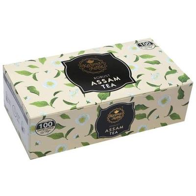 Karma Kettle Assam Tea - Unbleached and Staple-Free with Natural Flavorings - 100 Double Chambered Teabags, 200 Gm