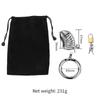 Runyu Metal Stainless Steel Chastity Lock Penis Spiral Collars Confinement Male Private Parts Confinement Restriction SM Sextoy