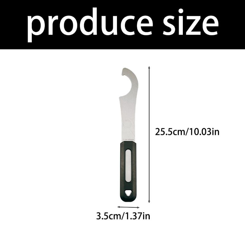 Portable Bike Bottom Bracket Tail Lock Rings Hook Wrench Stainless Steels Bicycles Repair Wrench Maintenance Tool