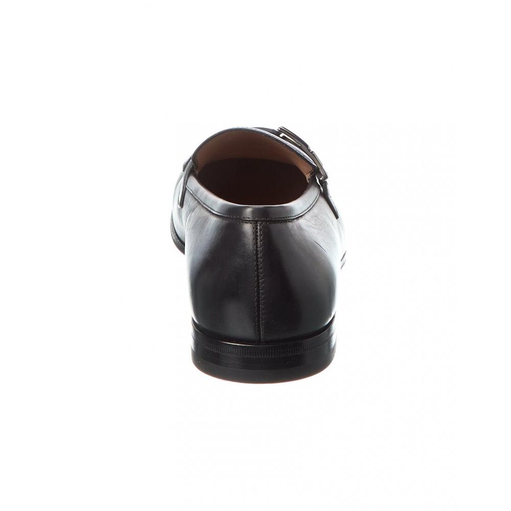 Salvatore Ferragamo Ferragamo Leather Loafer Grey