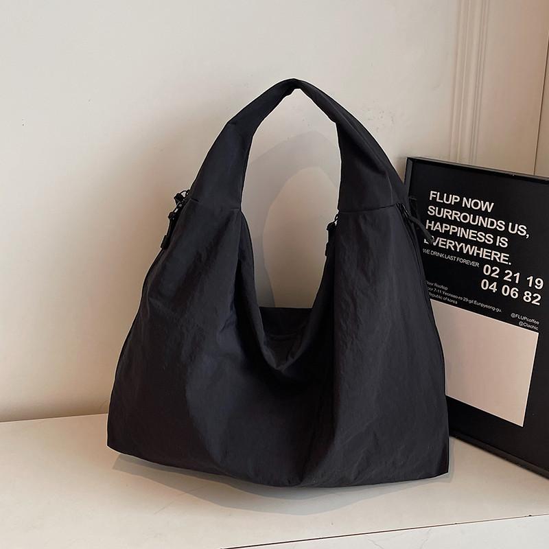 IELGY Canvas Large-Capacity Spring Autumn Casual Loose Feeling One-Shoulder Tote Bag