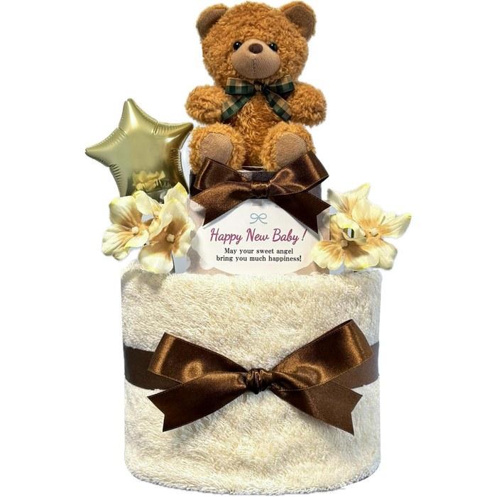 [KanonBabys] Diaper Cake – Boy or Girl – Organic – 2 Tier – Size M – con7052 – Purple