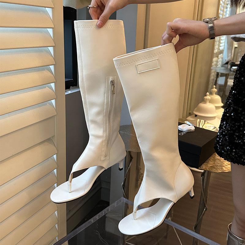 

Мода Мода Молнии Женские Сапоги до колена Обувь на низком каблуке Женская Обувь с открытым носком Женские Босоножки на каблуке Ботильоны Шлепанцы 35 бежевый