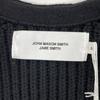 JANE SMITH 21WKN-809S Black Oversized V-Neck Wool Vest Best S blackUsed