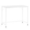 Bureau D'ordinateur - SPRINGOS - Loft Industriel - 100x50x76 Cm - Blanc - Montage Facile