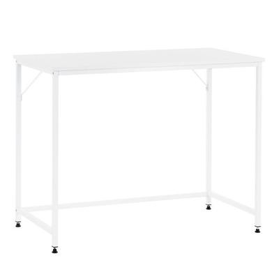 Moderner Computertisch 100 × 50 × 76 cm – Industrieller Loft-Tisch weiß