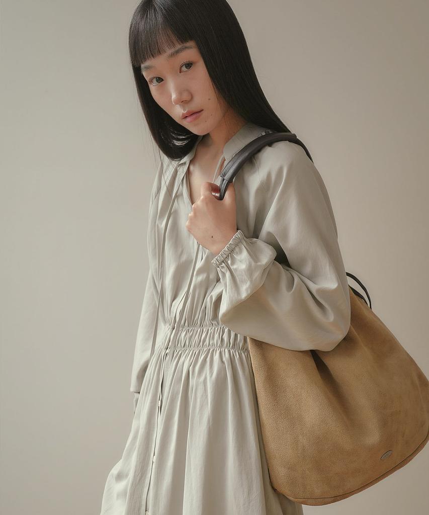 Ouro Suede Dump Shopper [ Beige ]