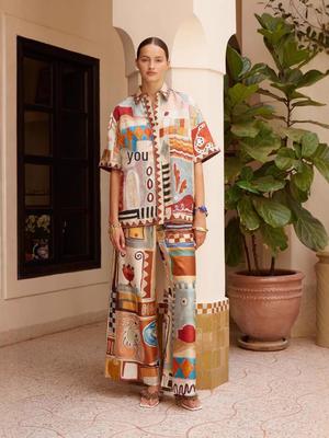 2025 European/American Linen Short Sleeve Casual Drawstring Set