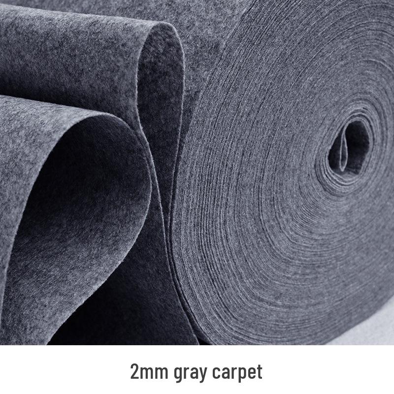 Smoke Gray Ash Exhibition Carpet - Disposable, Thickened, Wear-Resistant, and Plain