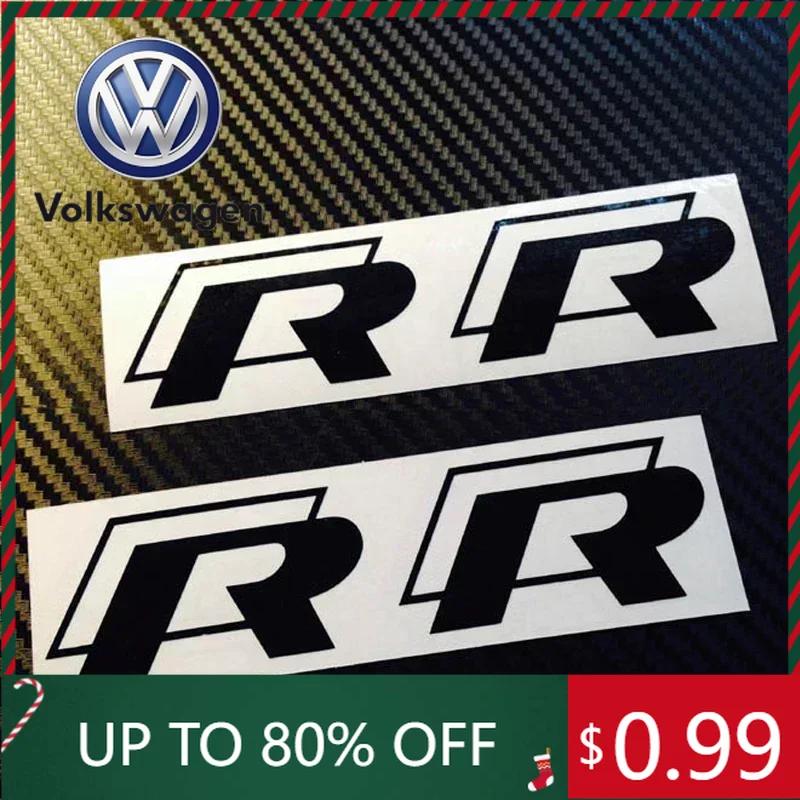 2026 Hot For VOLKSWAGEN VW 4Pcs Car Brake Caliper Vinyl Stickers for Volkswagen VW Rline R Line Golf 3 5 7 Polo Passat GTI Bora