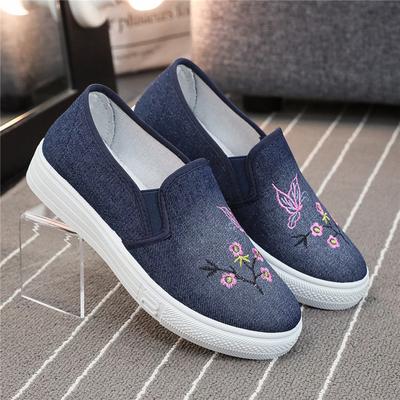 2024 New Trendy Women's Denim Canvas Shoes Breathable Soft Sole Sports Shoes High Quality Durable Casual Running Shoes