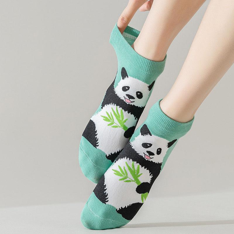 

3 пары/лот Kawaii Cute Panda Funny Socks Women Cartoon Animal Cotton Woman Autumn Winter Socks One size