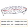 Stainless Steel Round Baking Rack Outdoor BBQ Accessories Easy Cleaning Suitable for Grilling Roasting and Cooling