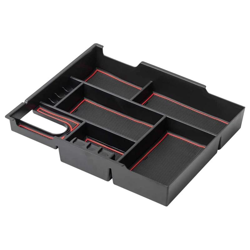 Center Console Organizer Full Tray for Toyota Tundra 2014 2015 2016 2017 2018    Accessories Armrest Storage Car Box