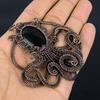 Black Onyx Jewelry, 999 Copper Wire Wrapped Pendant Handmade Gemstone Jewelry, Gifts For Wife Brand New Pendant