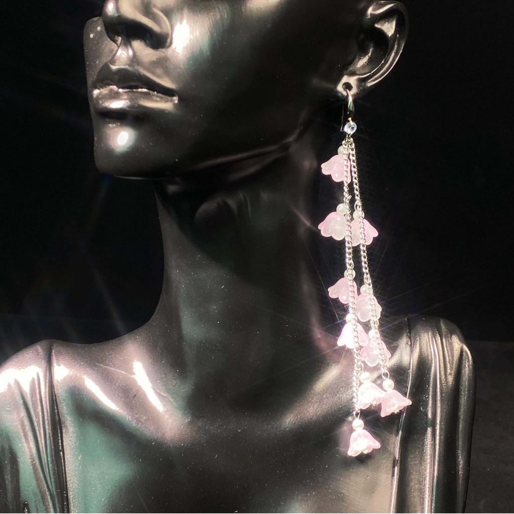 Lily Of The Valley Earrings Long Fringed Earrings Sweet And Cute Super Fairy Earrings