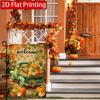2D Flat, 2D Flat Thanksgiving Autumn Pumpkin Truck Autumn Garden Flag_4 (1)- Outdoor Garden Flag Double-sided Home Decoration Courtyard Decoration Out