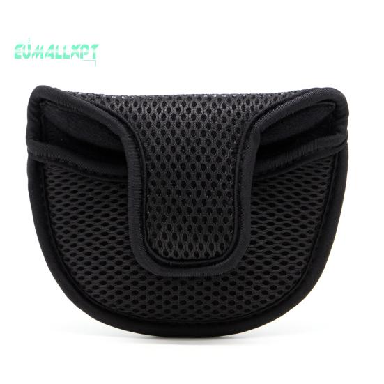 

Портативная сетчатая крышка для клюшки для гольфа — универсальная защита для клюшки с застежкой-лентой для большинства клюшек, легкий дизайн чёрный