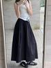 Plus-Size A-Line High Waist Skirt for All Seasons - Casual, Loose, and Slimming Design for Women