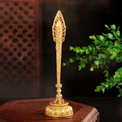 Nepalesische reine Kupfer Manjusri Schwertornamente, Buddha-Statuen und magische Werkzeuge, Vajra-Mörser zur Bezwingung von Dämonen Tibetische Ornamente