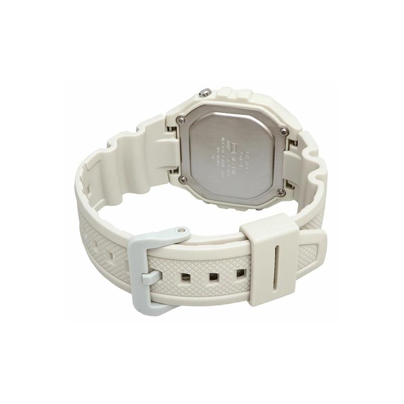 Casio DIGITAL series-square fashion trend sports 50 meters waterproof quartz movement resin strap Japanese and Korean watch women's watch W-218HC-8AV