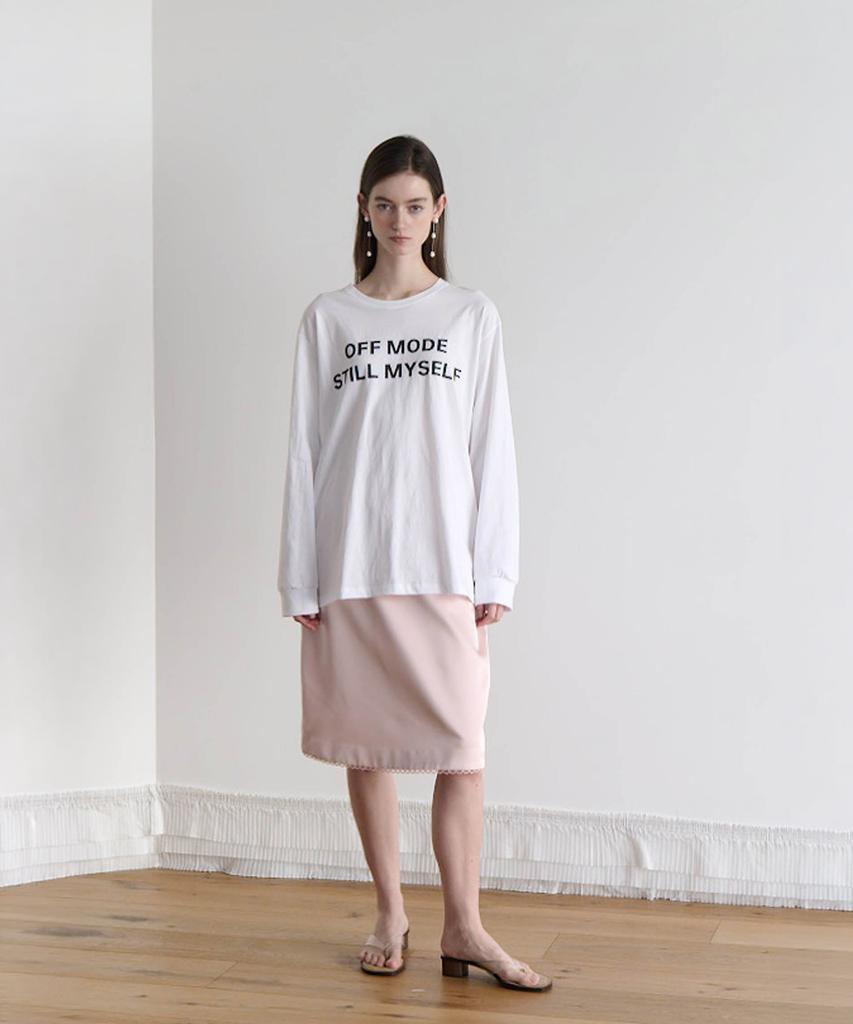 Odeukaelol Lettering T-Shirt_White