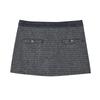 B ABLE TWO Leona Tweed Skirt Charcole