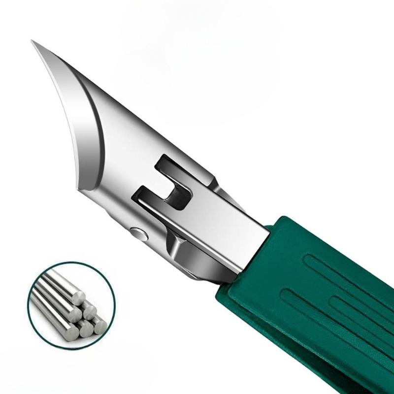 Large Opening Nail Scissors with Ultra-sharp Curved Tip, Designed To Prevent Splashes and Specially Suitable for Nail Grooves.