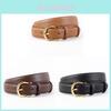 Minimalist Leather Womens Belt With Alloy Buckle For Casual And Office Wear